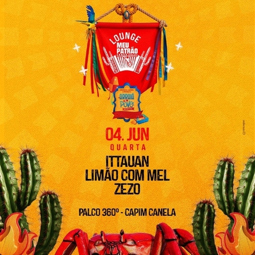 04/06 - QUARTA - LOUNGE MEU PATRÃO - ARRAIÁ DO POVO 2025 - 04/06/25 | Aracaju