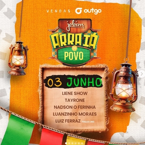 03/06 - TERÇA - JOBIM - ARRAIÁ DO POVO 2025 - 03/06/25 | Aracaju