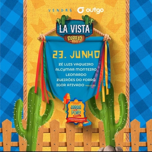 23/06 - SEGUNDA - LA VISTA - ARRAIÁ DO POVO 2025 - 23/06/25 | Aracaju