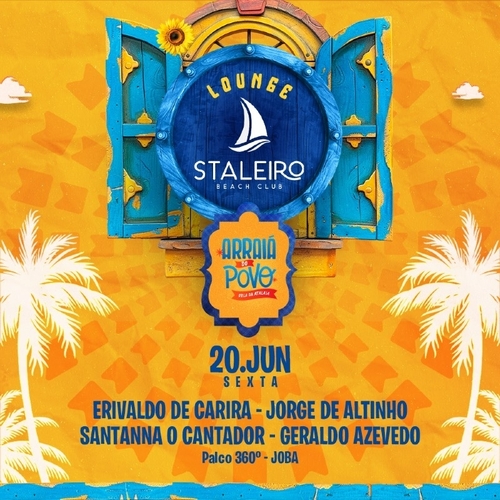 SEXTA - 20/06 - LOUNGE STALEIRO - ARRAIÁ DO POVO 2025 - 20/06/25 | Aracaju