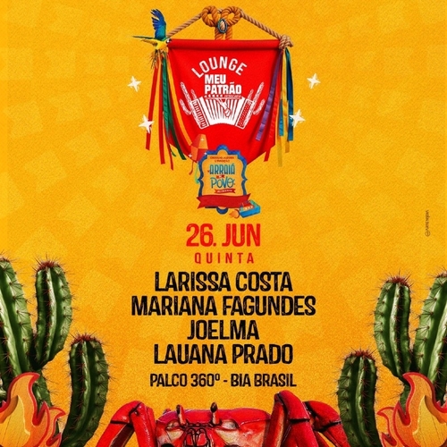 26/06 - QUINTA - LOUNGE MEU PATRÃO - ARRAIÁ DO POVO 2025 - 26/06/25 | Aracaju