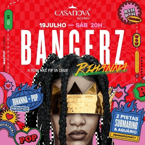 BANGERZ | SÁBADO [19/07] - 19/07/25 | Natal