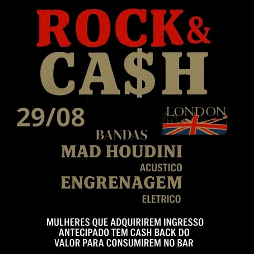Rock & Cash (20:30 horário de abertura da casa) - 29/08/25 | Uberlândia 