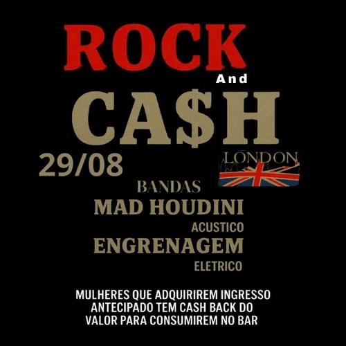 Rock & Cash (20:30 horário de abertura da casa) - 29/08/25 | Uberlândia 