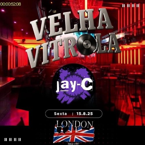 Velha Vitrola e Jay-C (20:30 abertura da casa) - 15/08/25 | Uberlândia 