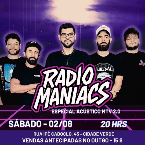 RADIOMANIACS ACÚSTICO 2.0 - 02/08/25 | Parnamirim