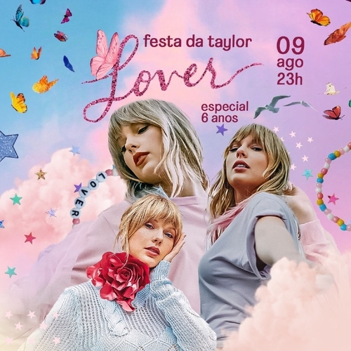 Festa da Taylor - 6 anos do Lover no Galeria Café Rio - 09/08/25 | Rio de Janeiro
