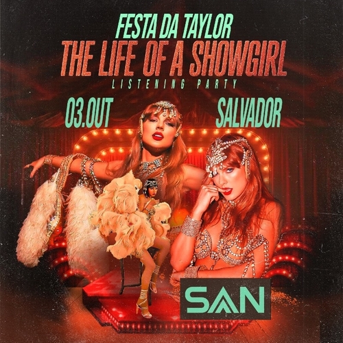 Festa da Taylor - The Life of a Showgirl em Salvador - 03/10/25 | Salvador