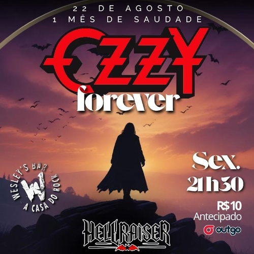 OZZY FOREVER - 1 mês de saudades  - 22/08/25 | Natal