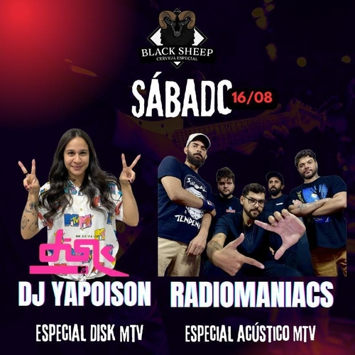 NOITE MTV BLACK SHEEP  - 16/08/25 | Natal