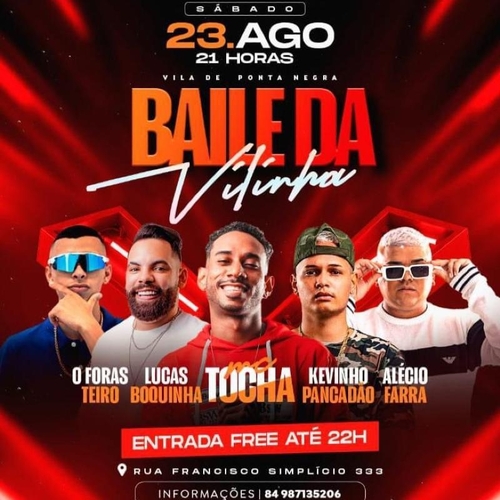 BAILE DA VILINHA MC TOCHA - 23/08/25 | Natal