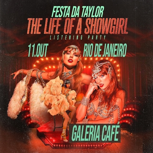 Festa da Taylor - The Life of Showgirl no Rio de Janeiro - 11/10/25 | Rio de Janeiro