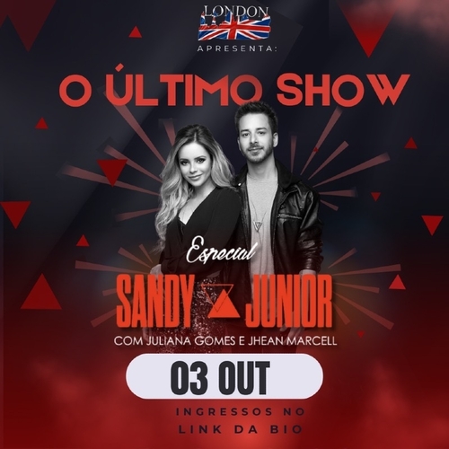 Sandy e Júnior Cover (20:30 horário de abertura da casa) - 03/10/25 | Uberlândia