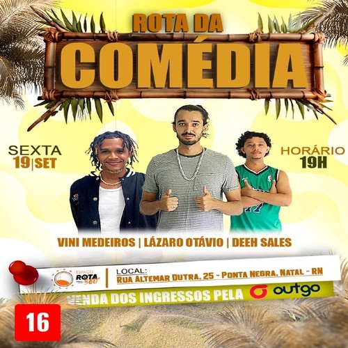 Rota da Comédia  - 19/09/25 | Natal