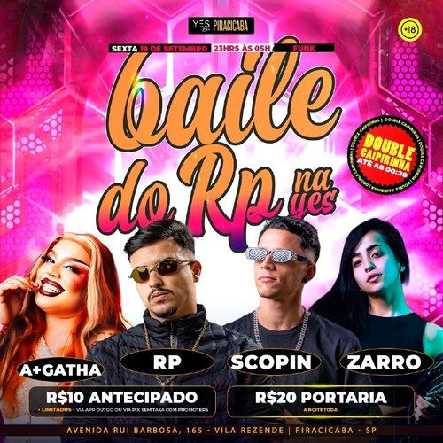 BAILE DO RP - SEXTA  - 19/09/25 | Piracicaba