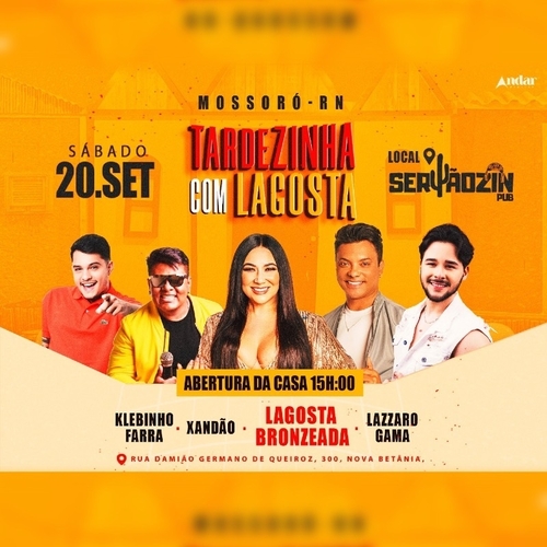 Tardezinha com Lagosta - 20/09/25 | Mossoró