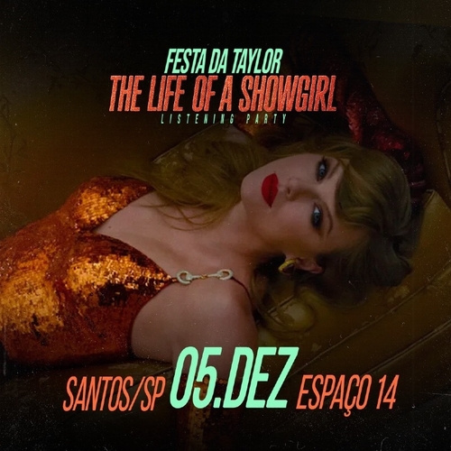 Festa da Taylor - The Life of a Showgirl em Santos/SP - 05/12/25 | Santos