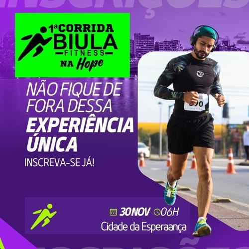 1 Corrida Biula Fitness na Hope - 30/11/25 | Natal