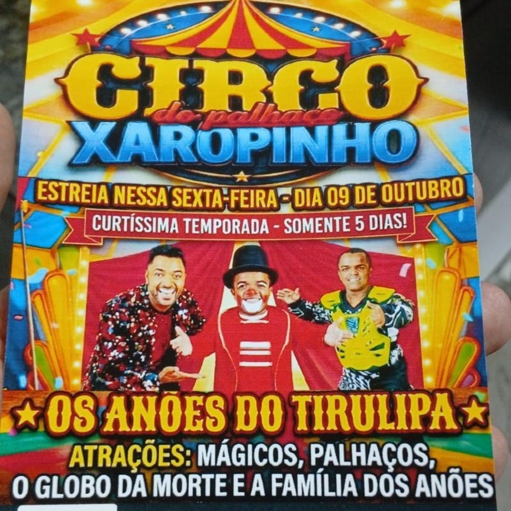 Imagem publicada pela fonte para Circo xaropinho