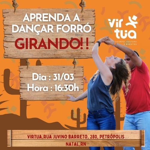 APRENDA A DANÇAR FORRÓ GIRANDO  - 31/03/25 | Natal