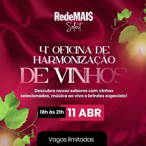  4  Oficina de harmonização de vinhos  - 11/04/25 | Parnamirim