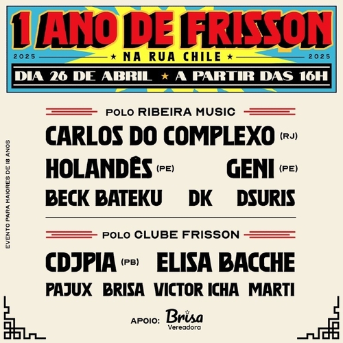 1 Ano de Frisson - 26/04/25 | Natal