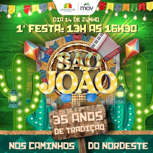 1 festa- Lápis de Cor: 35 Anos de Tradição: Nos Caminhos do Nordeste. - 14/06/25 | Parnamirim